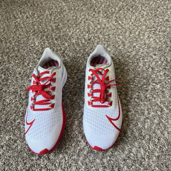 Nike Zoom Pegasus 37 Ohio State Running Shoe Sneakers 9 CZ5385-100 White Red NEW main image 5